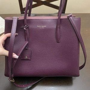 Maroon Kate Spade Large Purse